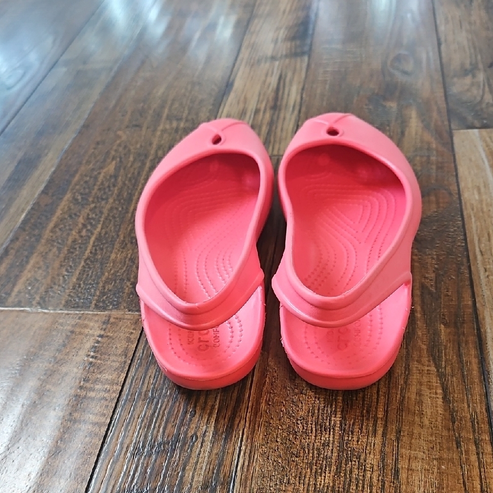 CROCS Women's‎ Bright Coral Slingback Flats - Picture 5 of 12